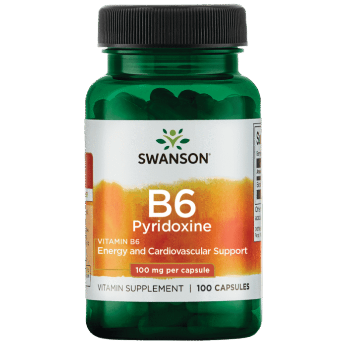 SWANSON Vitamin B6 100 mg 100 Kapsula