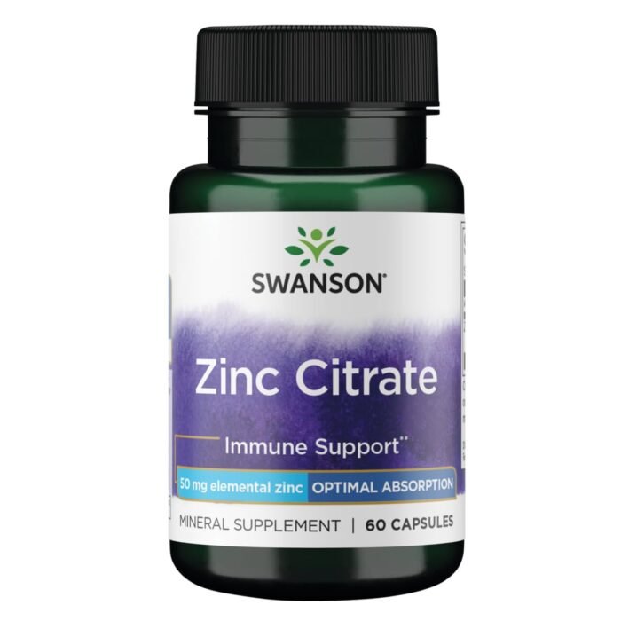 SWANSON ZINC CITRATE 50MG CPS A60