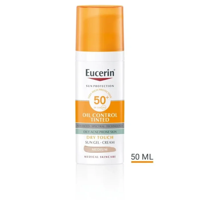EUCERIN Sun Face Oil Control Tinted SPF 50+ Medium 50ml (87942)